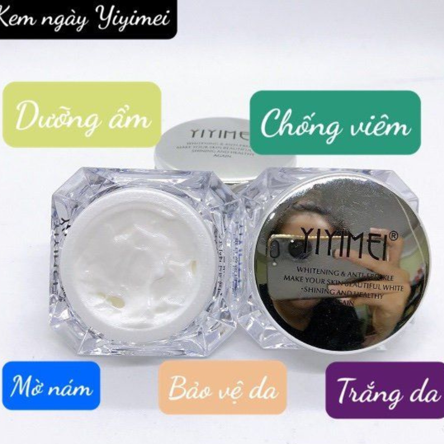 Bộ Mỹ Phẩm Yiyimei 5in1 Kem Dưỡng Trắng Da Xóa Mờ Mám, Tàn Nhang Chính Hãng