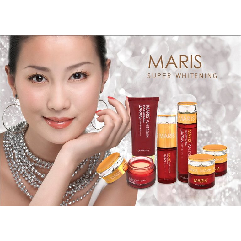 Bộ Mỹ Phẩm Maris 6in1 Nhật Bản - Kem Dưỡng Trắng Da, Xóa Mờ Nám Tàn Nhang Cao Cấp