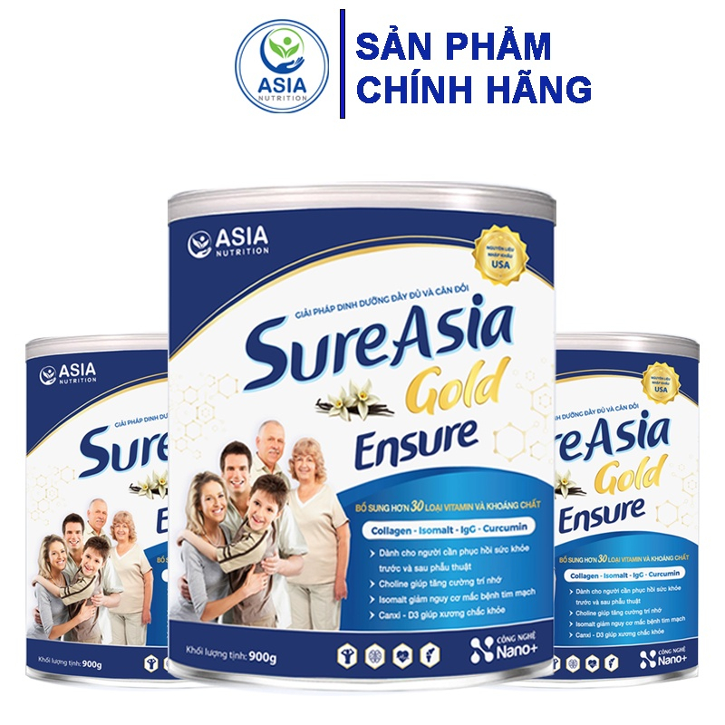 Sữa Sure Asia Gold (Hộp 900g) Nguyên liệu nhập khẩu từ Hoa Kỳ