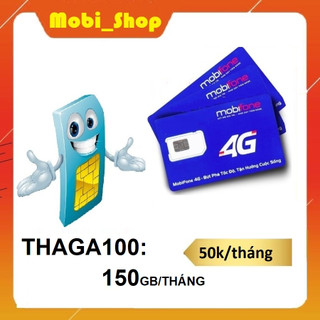 Sim 4g mobifone thaga100, thaga60 vào mạng 120G mỗi tháng chỉ 60k, 4Gb một ngày tốc độ cao