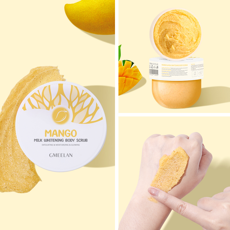 Bộ làm trắng cơ thể GMEELAN Tẩy tế bào chết Body 350g Sữa cơ thể 150g Phun cơ thể 50ml