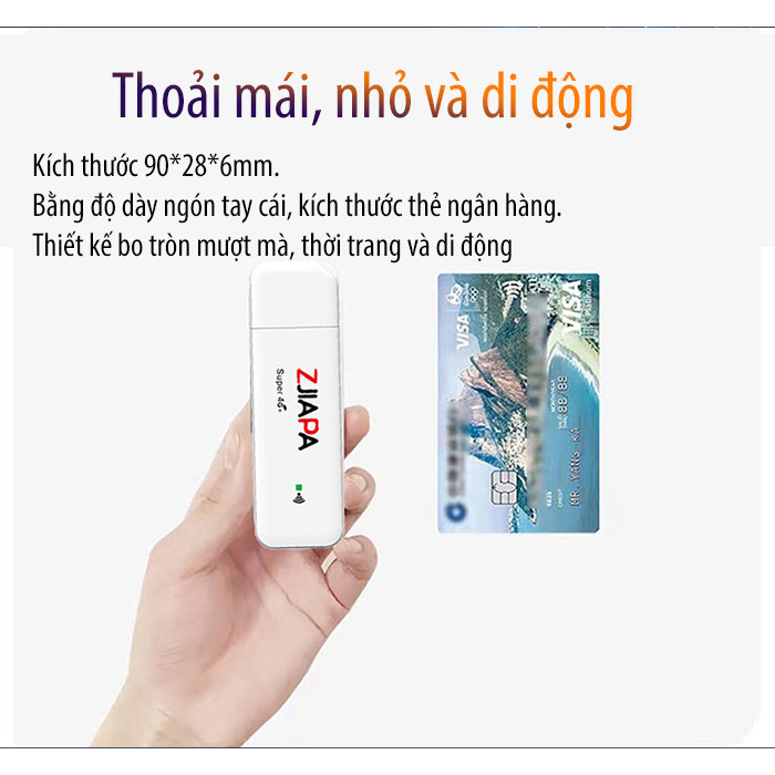 USB Phát Wifi 4G ZJIAPA Z9 Tốc Độ 150Mb Kết Nối 8 Thiết Bị Đồng Thời Sử Dụng Đa Nhà Mạng, Kết Nối Nhanh giao hàng nhanh | BigBuy360 - bigbuy360.vn