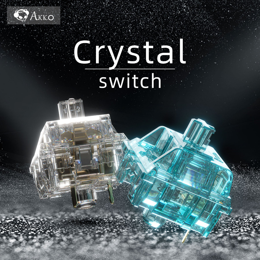 Bộ switch bàn phím cơ Akko CS Switch - Crystal/Haze Pink - Hàng chính hãng (45 Switch/1 pack)