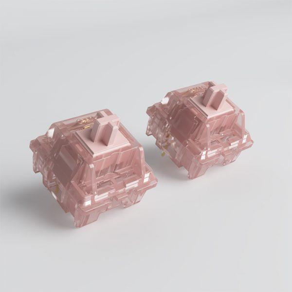 Bộ switch bàn phím cơ Akko CS Switch - Crystal/Haze Pink - Hàng chính hãng (45 Switch/1 pack)