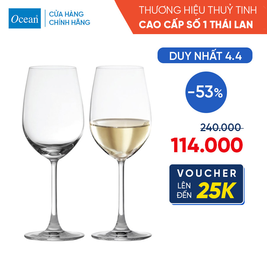 Bộ 2 ly rượu Madison white wine 350ml