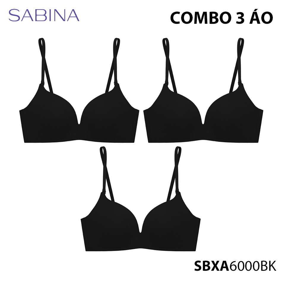 Combo Áo Lót Mút Dày Nâng Ngực Không Gọng Màu Trơn Doom Doom Fashion By Sabina SBXA6000