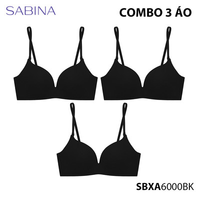 Combo 3 Áo Lót Mút Dày Nâng Ngực Không Gọng Màu Trơn Doom Doom Fashion By Sabina SBXA6000 (Giống NBA23004)