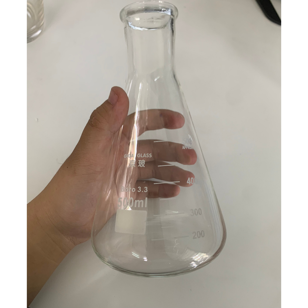 Bình tam giác thủy tinh 50ml 100ml 250ml 500ml 1000ml