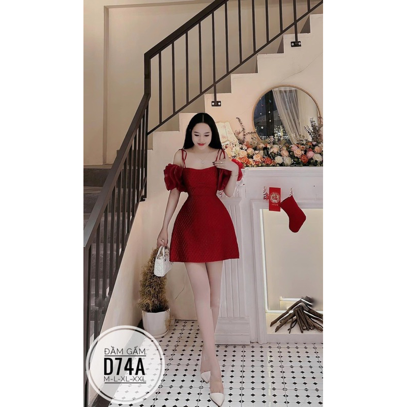 đầm rớt vai dự tiệc bigsize 55kg-95kg