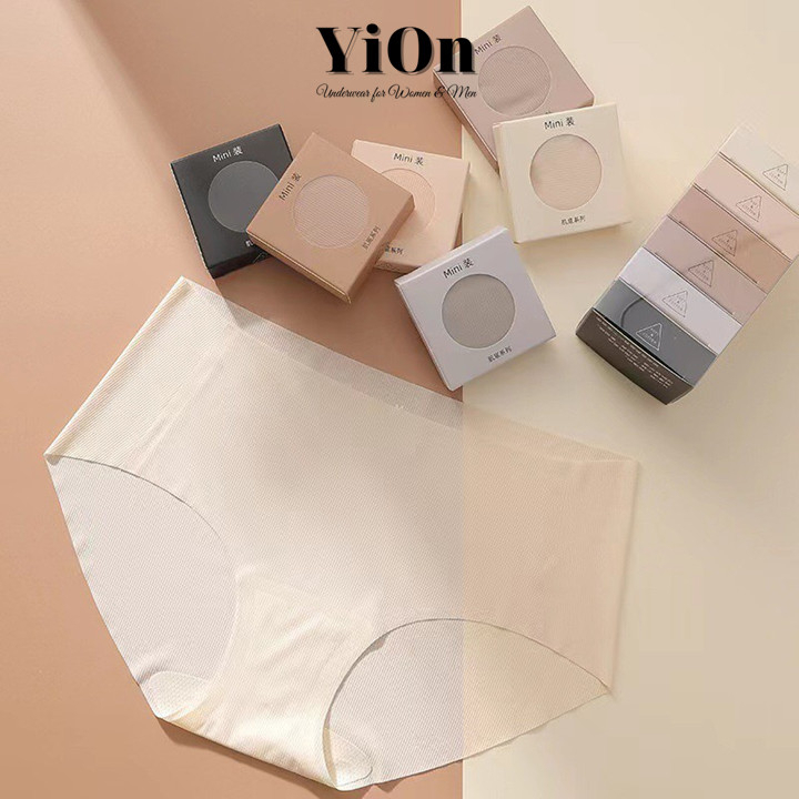 Set 6 Quần lót nữ su thạch màu pastel cao cấp tàng hình không đường may QS0 YiOn Underwear