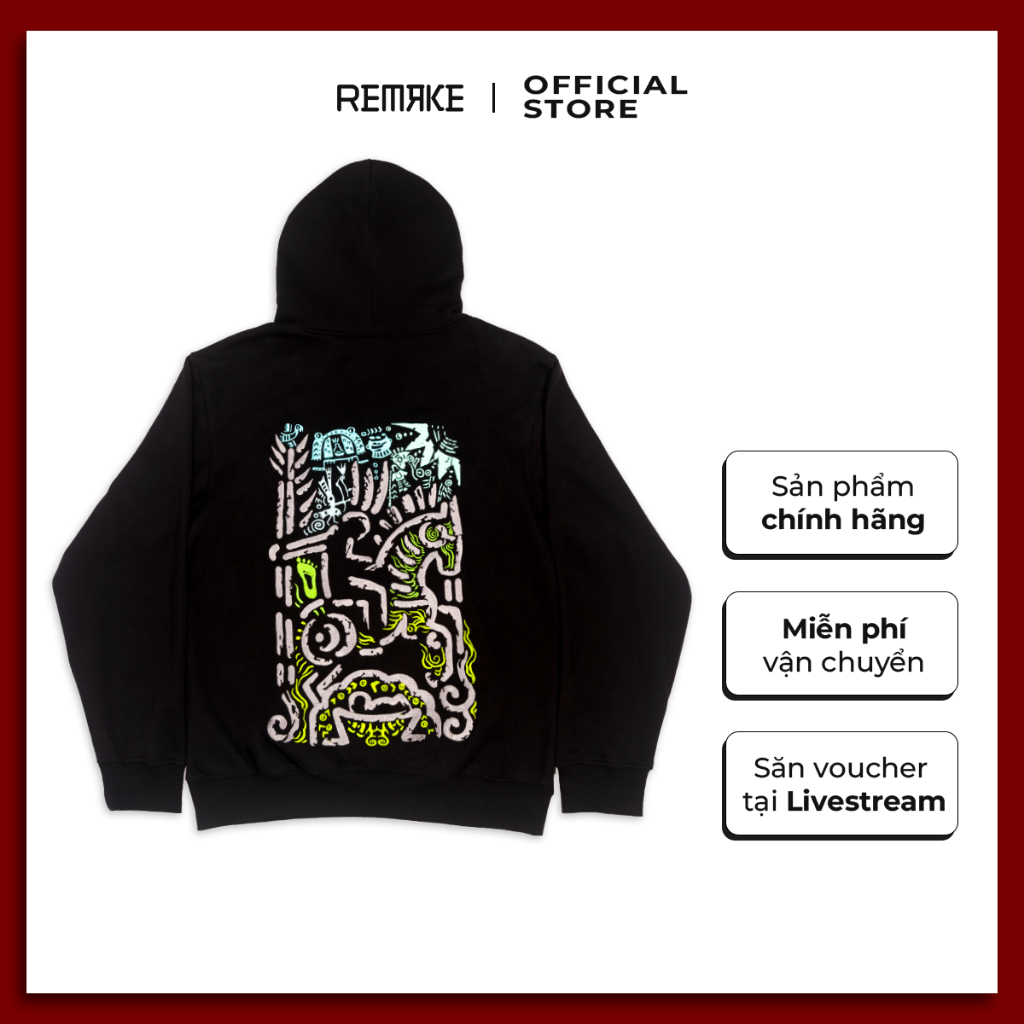 Áo hoodie thêu Thánh Gióng