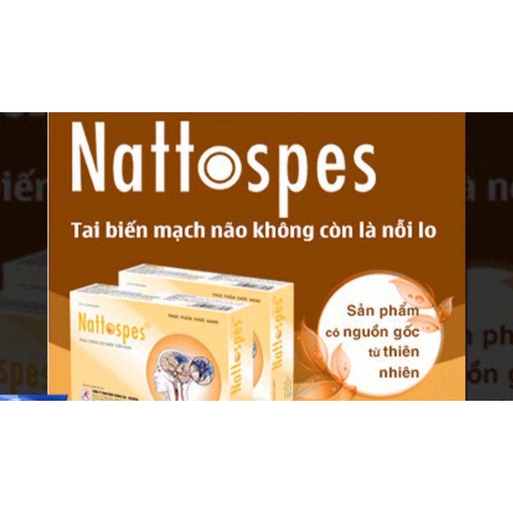 Nattospes giúp phòng ngừa và cải thiện các di chứng đột quỵ, tai biến hộp 30 viên (có tem tích điểm)