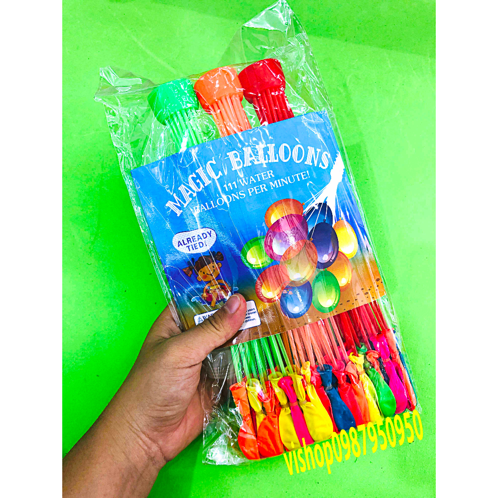 Bóng bay nước 111 quả, Bóng nước chùm Bong Bóng Nước Ném Nhau Trò Chơi Siêu Vui