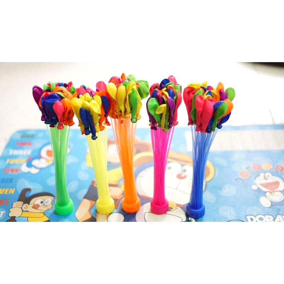 Set đồ chơi bóng nước chùm 111 quả, trò chơi ném bong bóng nước Chùm bóng nước 37 quả Lẻ = Sỉ sll