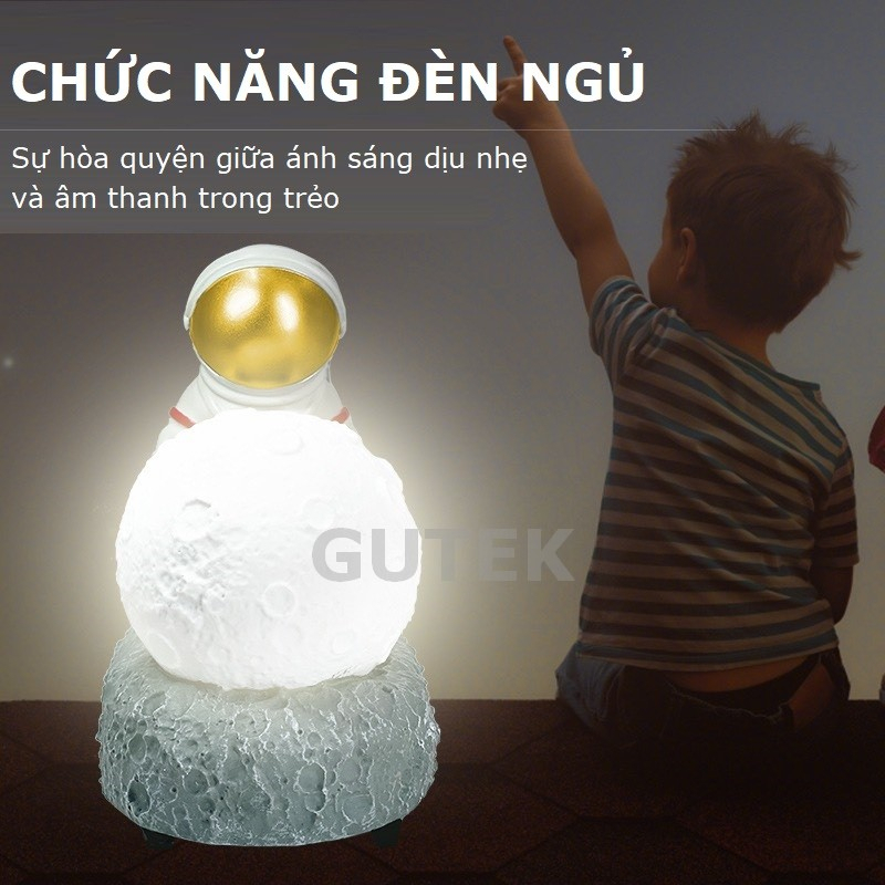 Loa bluetooth mini nghe nhạc không dây Gutek MK66 v5.0 hình phi hành gia âm thanh HIFI cắm USB thẻ nhớ