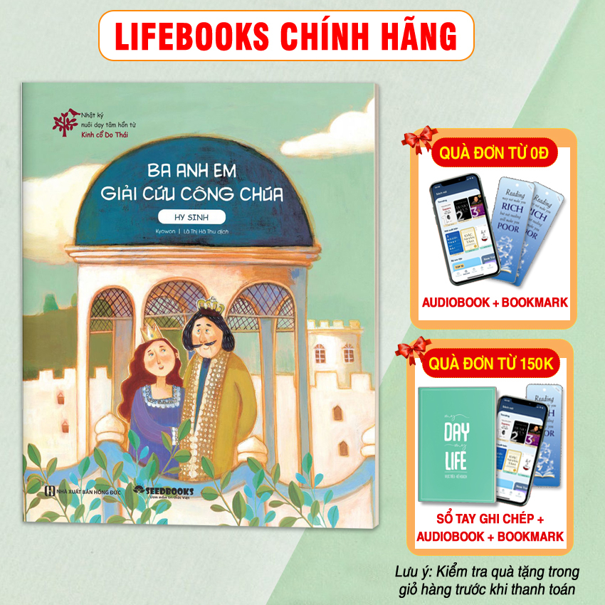 Sách Ba Anh Em Giải Cứu Công Chúa (Hy Sinh) - Nhật Ký Nuôi Dạy Tâm Hồn Từ Kinh Cổ Do Thái - Bizbooks