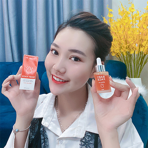 💯 Serum KIM BABY FACE HA+, dưỡng trắng da mặt, sạch mụn, mờ nám, tàn nhang 30ml