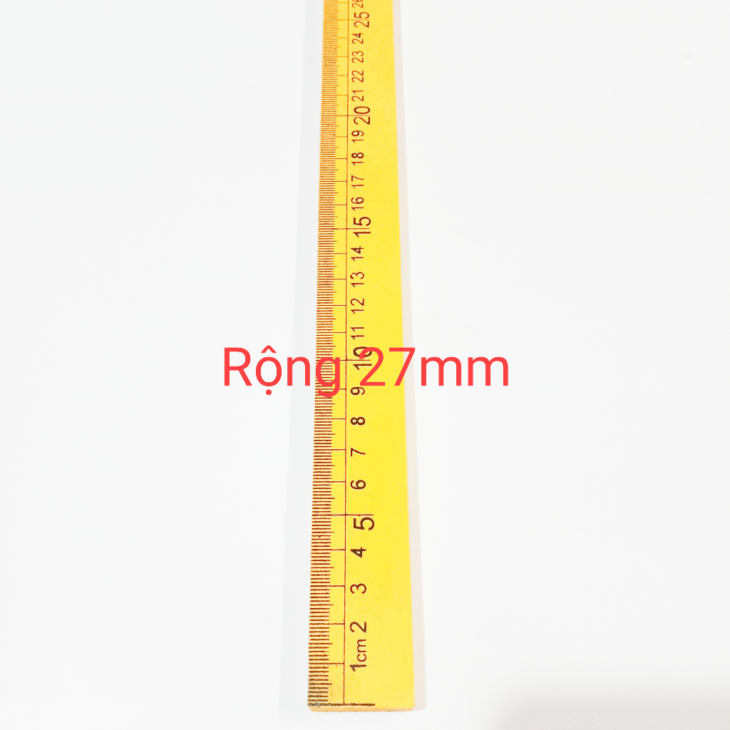 Thước gỗ 50cm gắn nam châm dính bảng