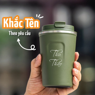 Cốc giữ nhiệt Coffee inox 304, cốc uống nước ly uống cafe GIỮ NHIỆT bảo vệ môi trường _KTBooks
