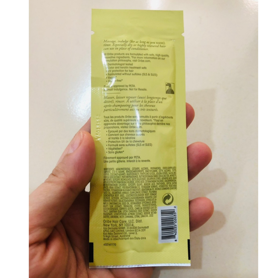 Sample mẫu thử Mặt nạ dưỡng tóc ORIBE HAIR ALCHEMY STRENGTHENING MASQUE 9ml