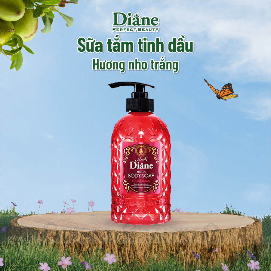 Sữa tắm tinh dầu giàu độ ẩm Moist Diane Oil in Body Soap Chardonnay- 500ml