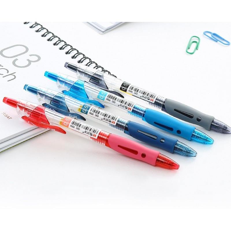 Bút bi gel M&G R1, bút gel bấm