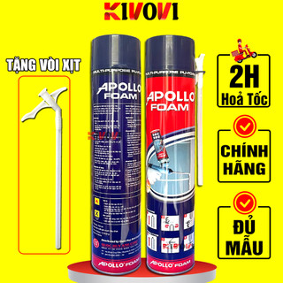 Keo Bọt Nở Chống Thấm Apollo Foam 750ml, Bonsy Foam, Rockiya - Xịt Bọt Gương - Bọt Nở Chống Thấm Kivovi
