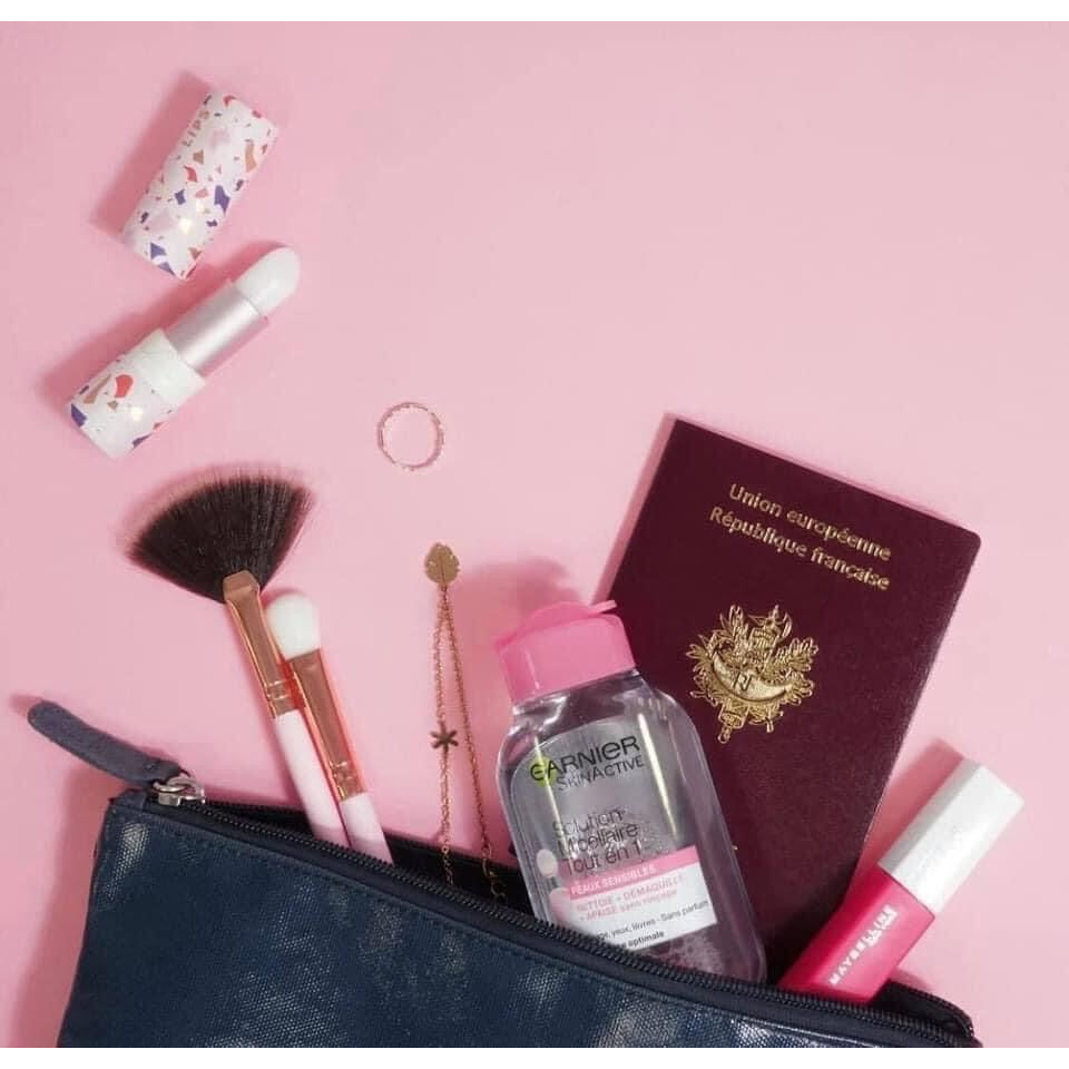 Nước tẩy Trang Garnier Skin Active Oil Infused Micellar Cleansing Water dầu vàng cho mọi loại da 50ml-Giao màu ngẫu nhên