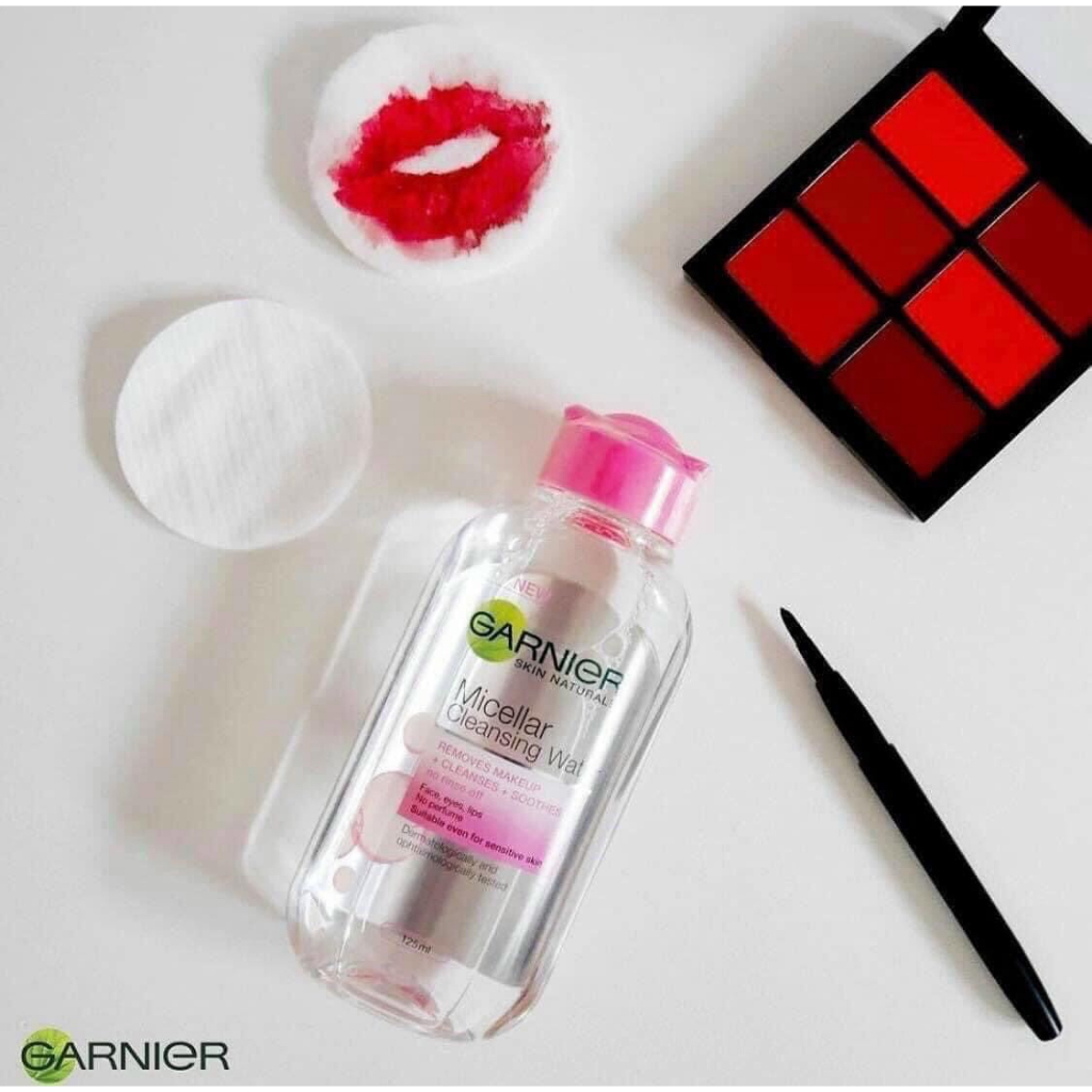 Nước tẩy Trang Garnier Skin Active Oil Infused Micellar Cleansing Water dầu vàng cho mọi loại da 50ml-Giao màu ngẫu nhên