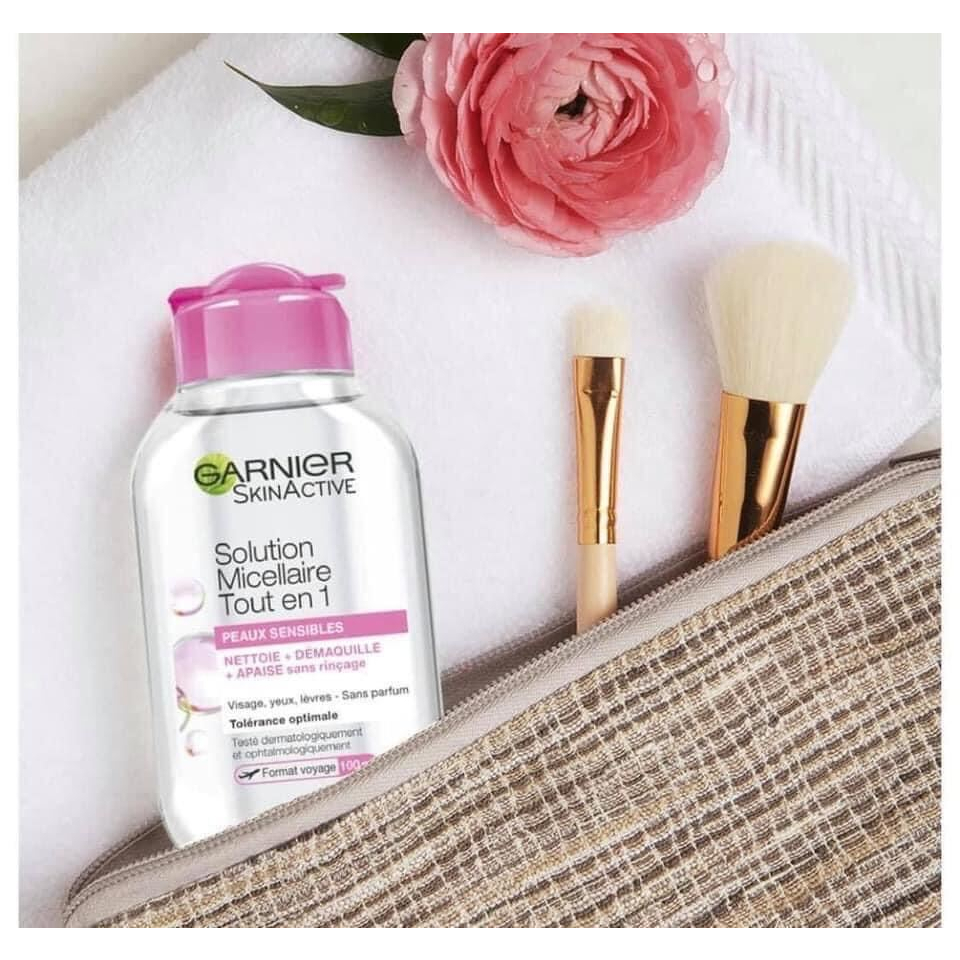 Nước tẩy Trang Garnier Skin Active Oil Infused Micellar Cleansing Water dầu vàng cho mọi loại da 50ml-Giao màu ngẫu nhên