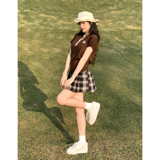 Áo Baby Tee 𝑩𝒚𝒄𝒂𝒎𝒄𝒂𝒎 Basic Brown (Nâu) Mẫu Mới 2023