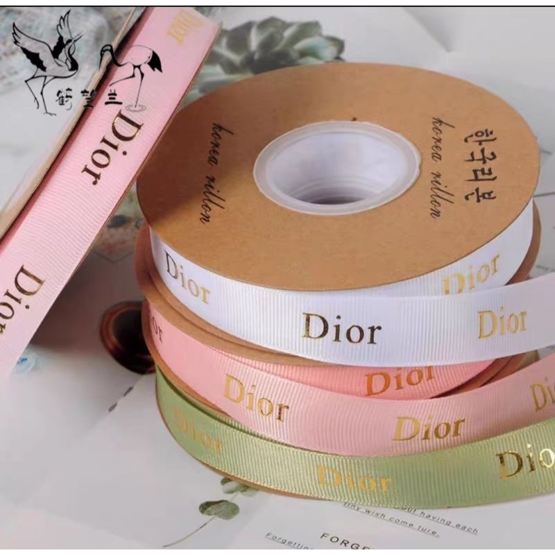 Ruybang gân 2cm chữ vàng