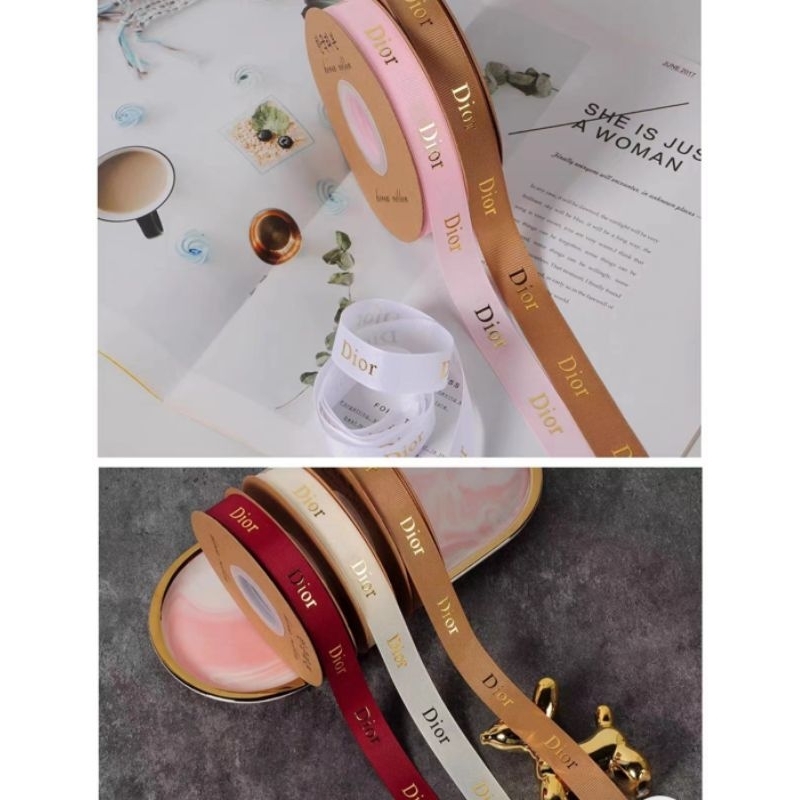 Ruybang gân 2cm chữ vàng