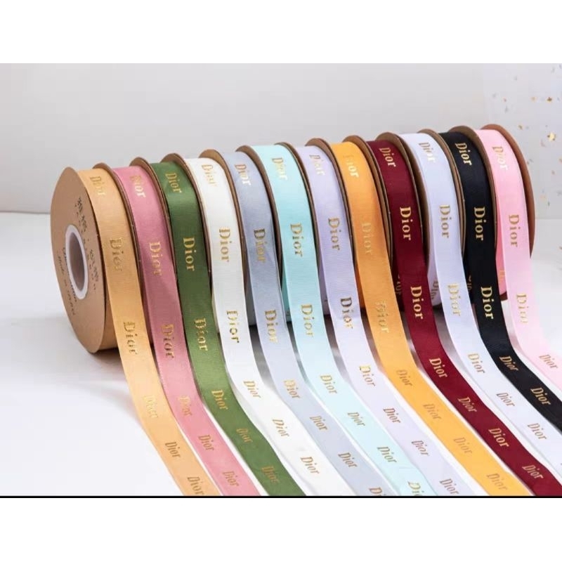 Ruybang gân 2cm chữ vàng