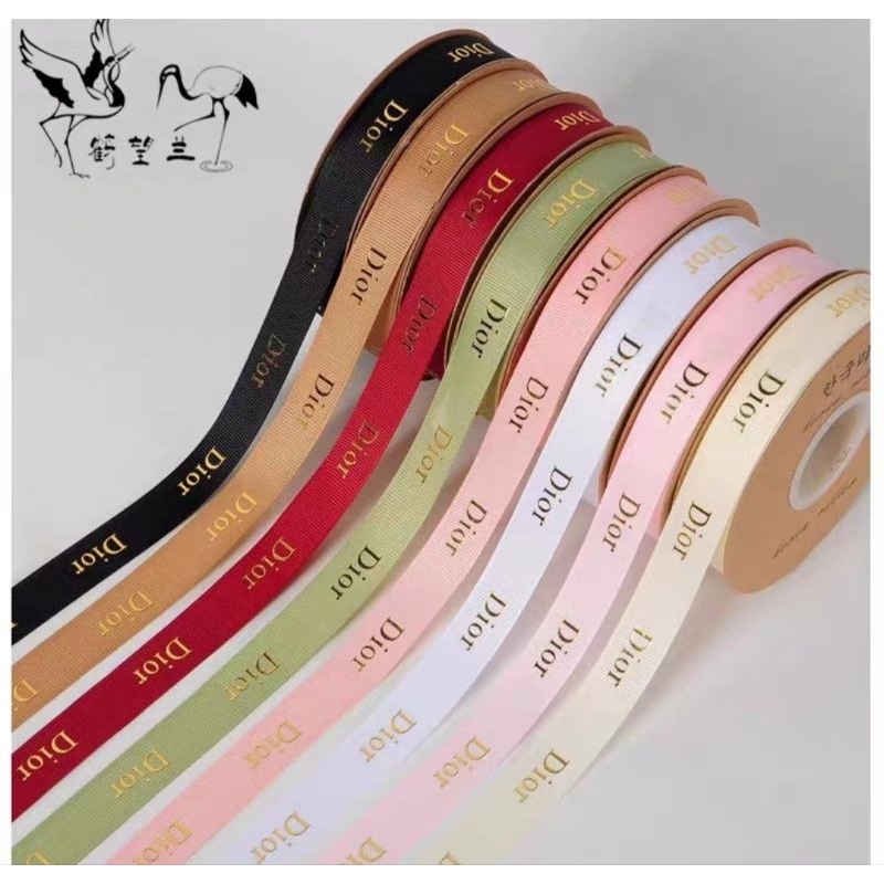 Ruybang gân 2cm chữ vàng