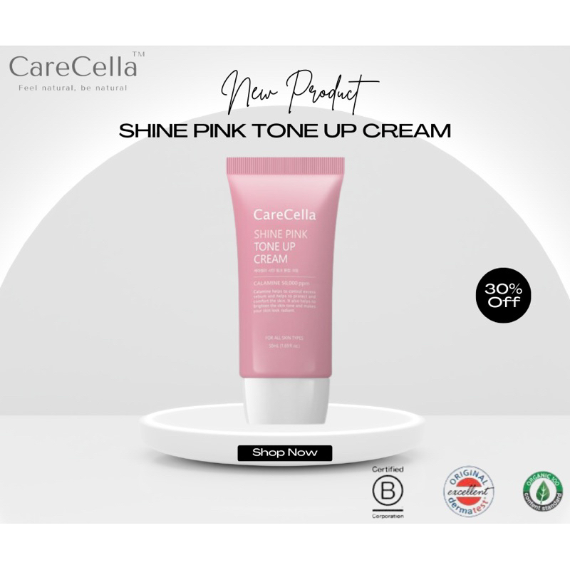 Kem nâng tông da CareCella Shine Pink / CareCella Shine Pink Tone Up Cream