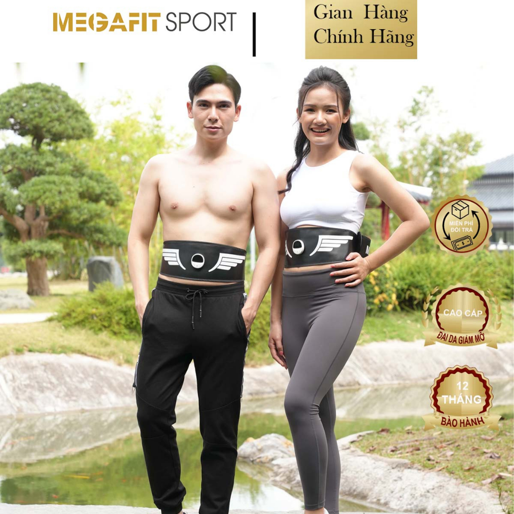 Combo đai tập bụng Megafit kết hợp đai tay, đai đùi giúp giảm mỡ, săn chăc cơ dành cho cả nam và nữ