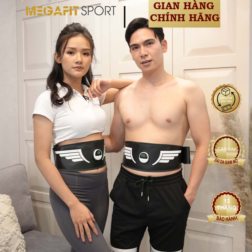 Combo đai tập bụng Megafit kết hợp đai tay giúp giảm mỡ, tăng cơ dành cho cả nam và nữ