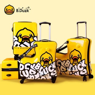 Vali kéo cho bé B.DUCK du lịch size 20,size 24,Hàng chuẩn bé ngồi lên được