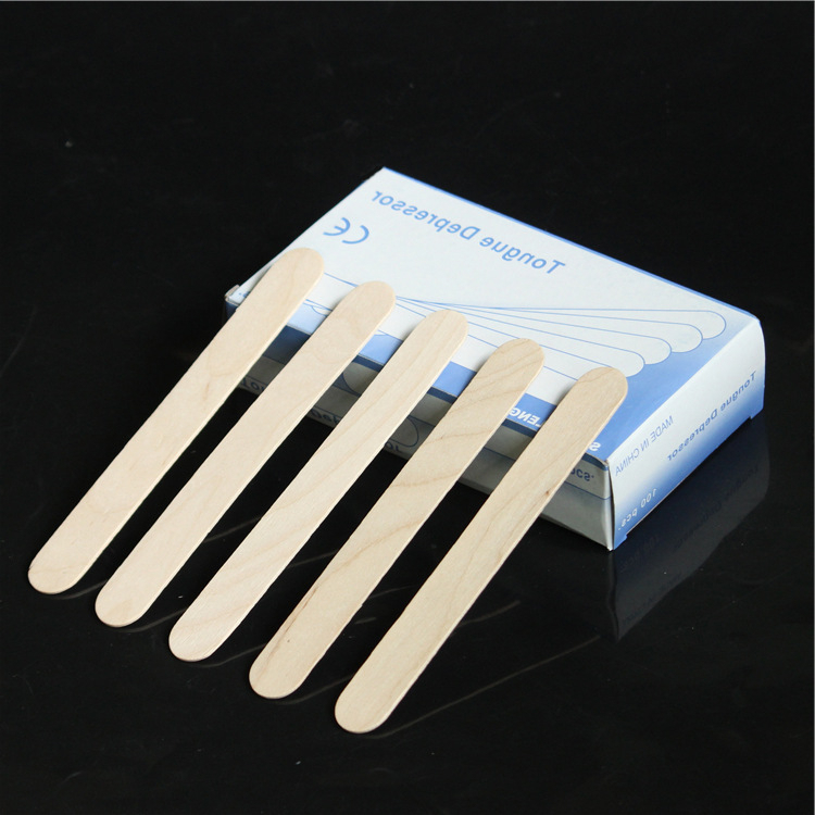 Que gỗ đè lưỡi Wax Lông làm kem 100c