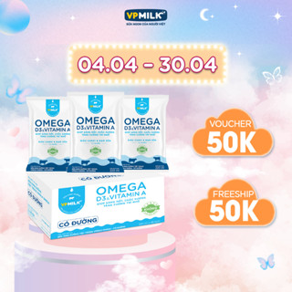 Sữa dinh dưỡng tiệt trùng VPMilk Omega bịch 220ml (thùng 48 bịch)