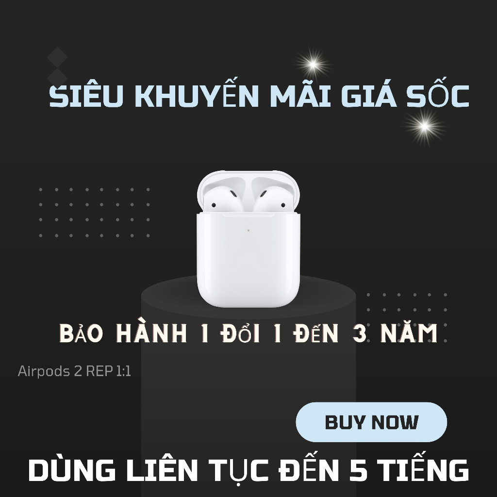 Tai nghe bluetooth không dây bảo hành 3 năm