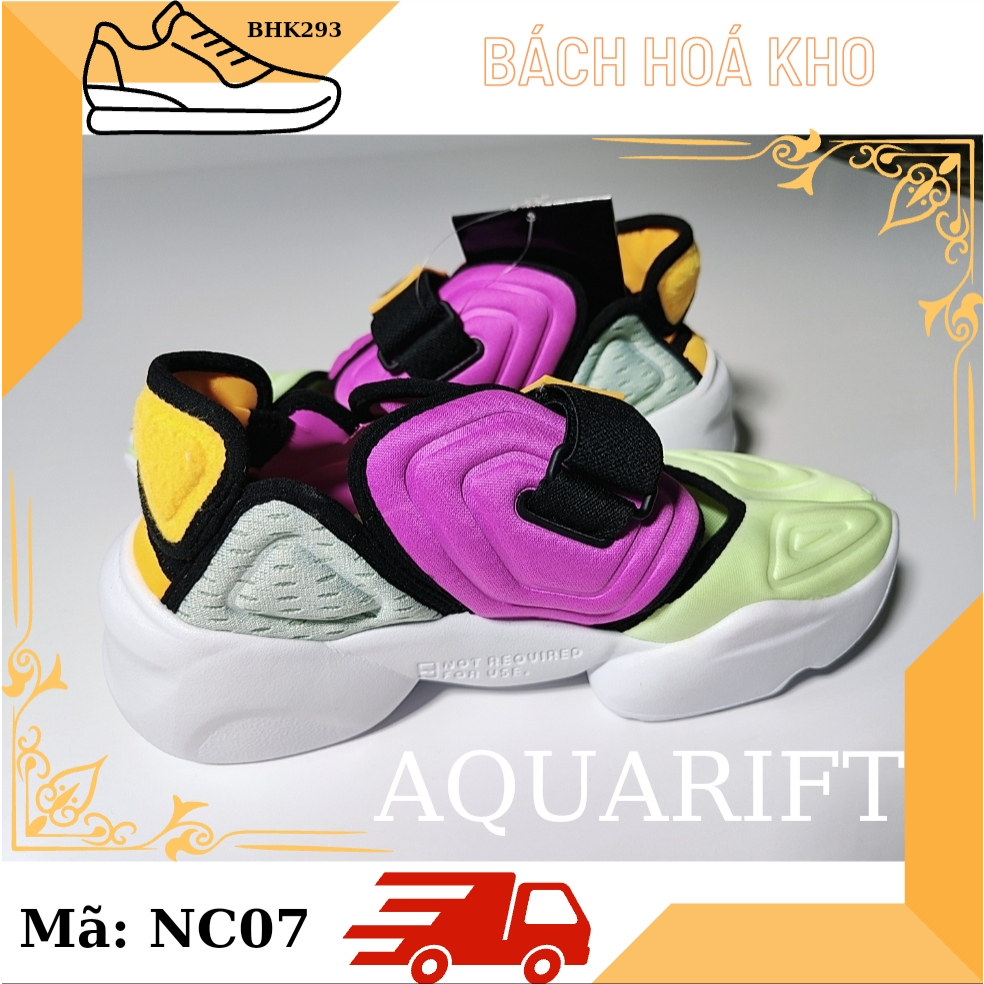 Giày Thể Thao nam nữ sneaker Air Aqua Rift White Dáng Hàn Quốc màu trắng , Vải Tổng Hợp [ Full Box Bill hót 2,Unisex