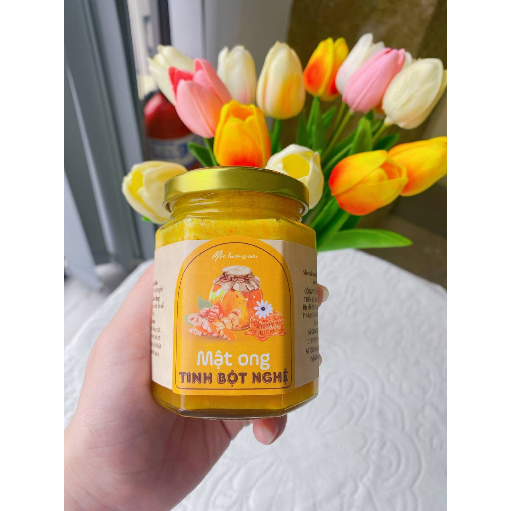 Mật ong tinh bột nghệ thương hiệu Saffron Việt Nam hỗ trợ dạ dày, tốt cho sức khỏe