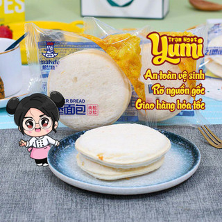 Bánh mì Hamburger sốt salad chà bông Yumi vỏ mềm nhân kem sữa thơm ngon