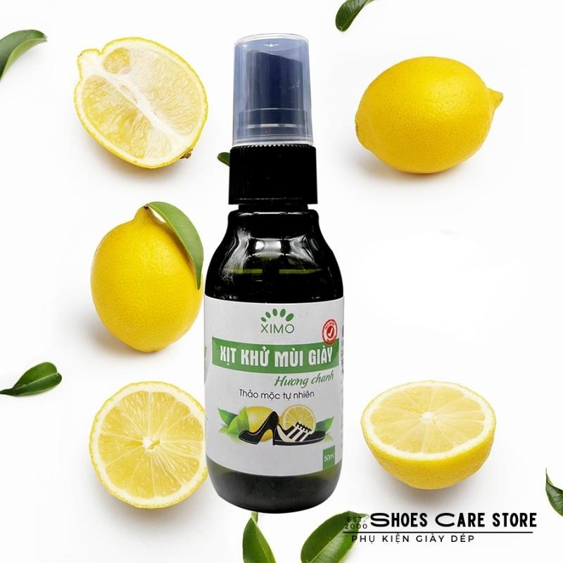 Chai xịt khử mùi giày Hương Quế, Hương xả, Chanh công nghệ Nano Bạc mùi dịu nhẹ thơm đánh tan mùi hôi