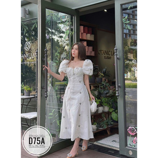 Đầm hoa thêu D75A