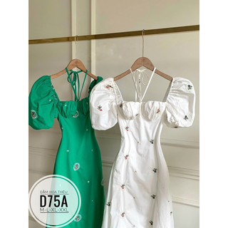 Đầm hoa thêu D75A
