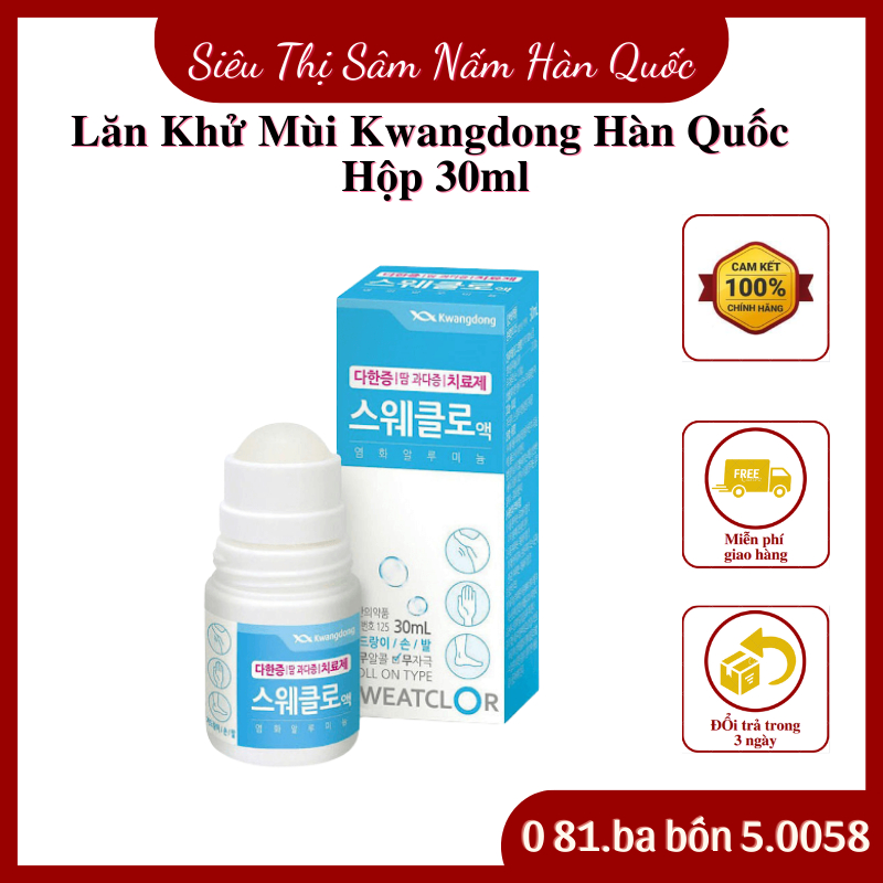 Lăn Khử Mùi Kwangdong Hàn Quốc Hộp 30ml