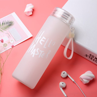 Bình nước thủy tinh Hello Master 400ml